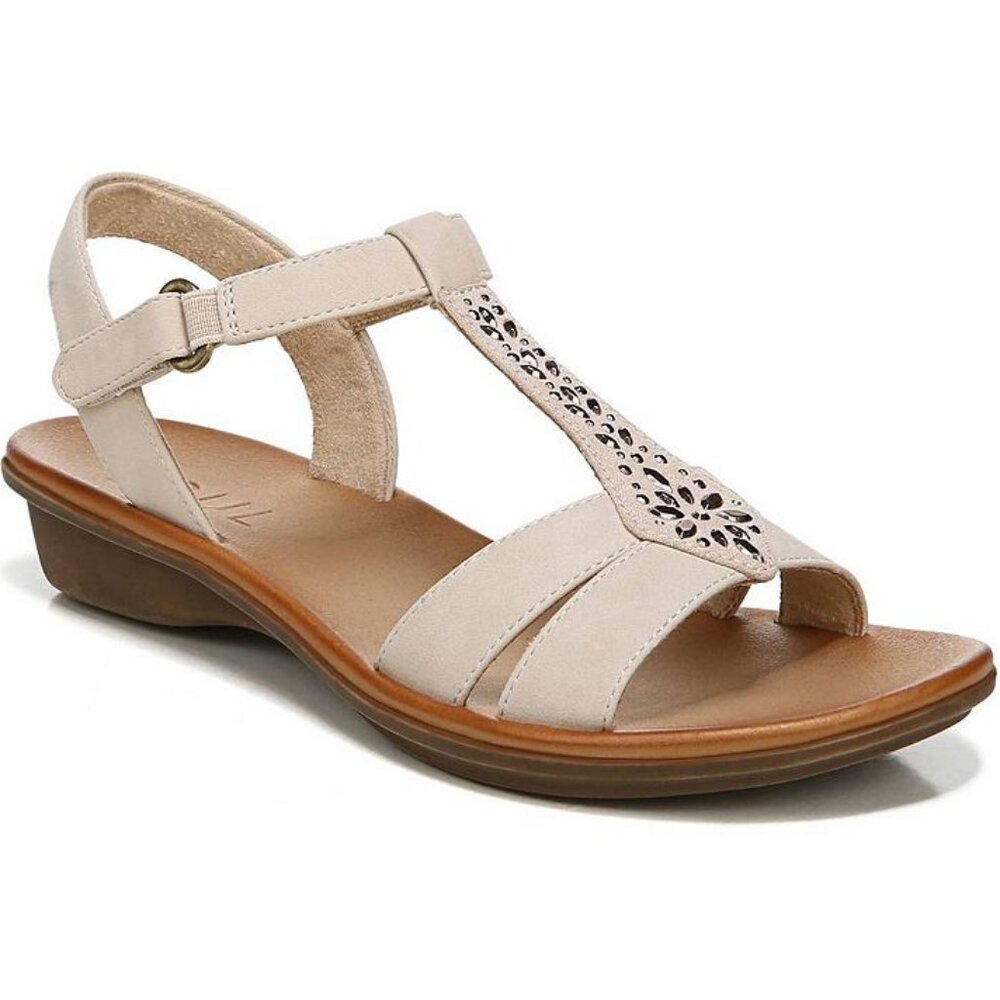 Naturalizer SOUL Womens Summer Sandal, Porcelain, 9.5 US